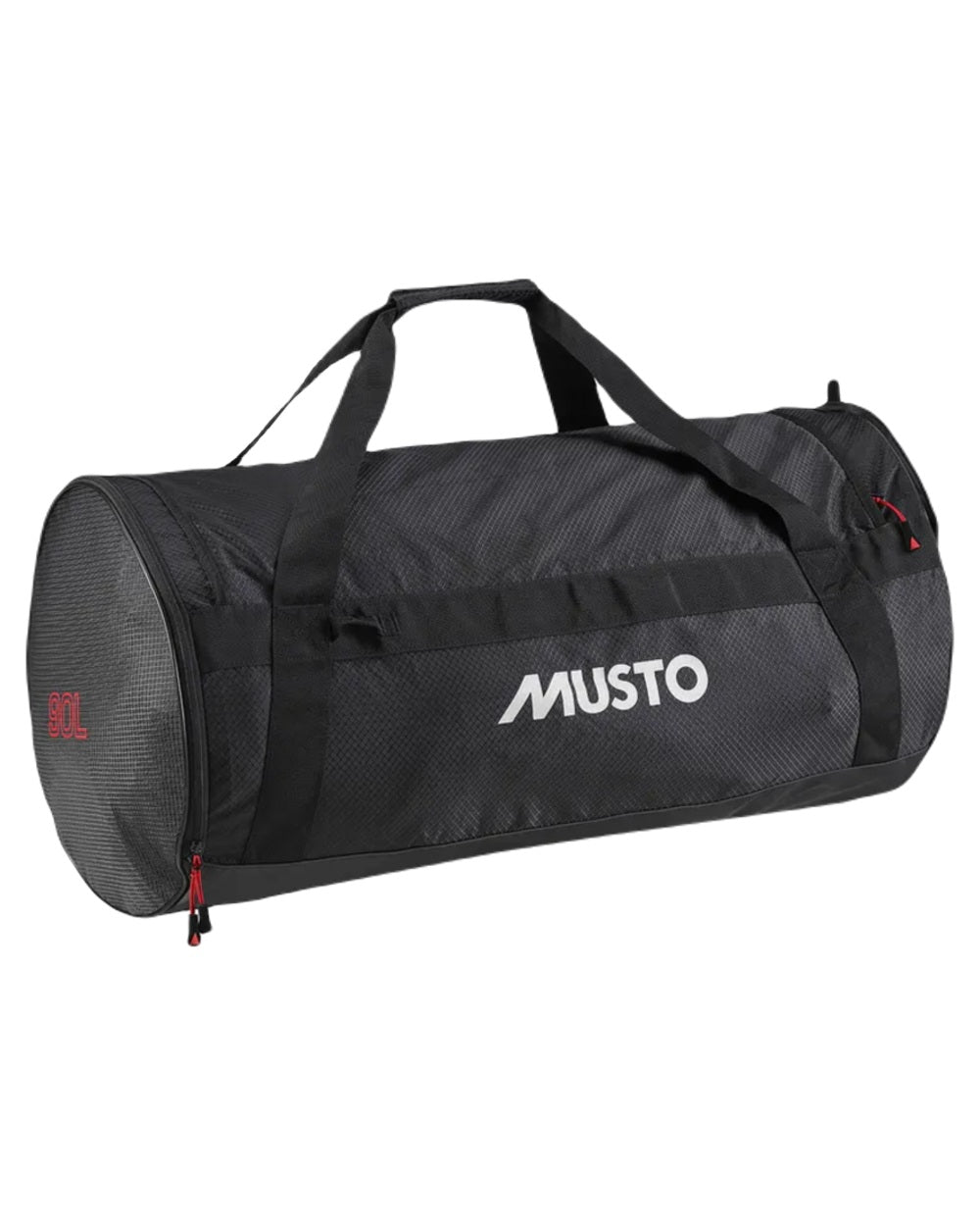 Black coloured Musto Essential 90L Duffel Bag on white background