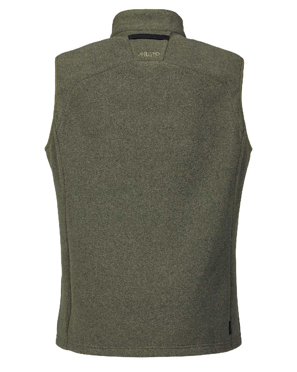 Deep Green Coloured Musto Fenland Polartec Fleece Vest on white background