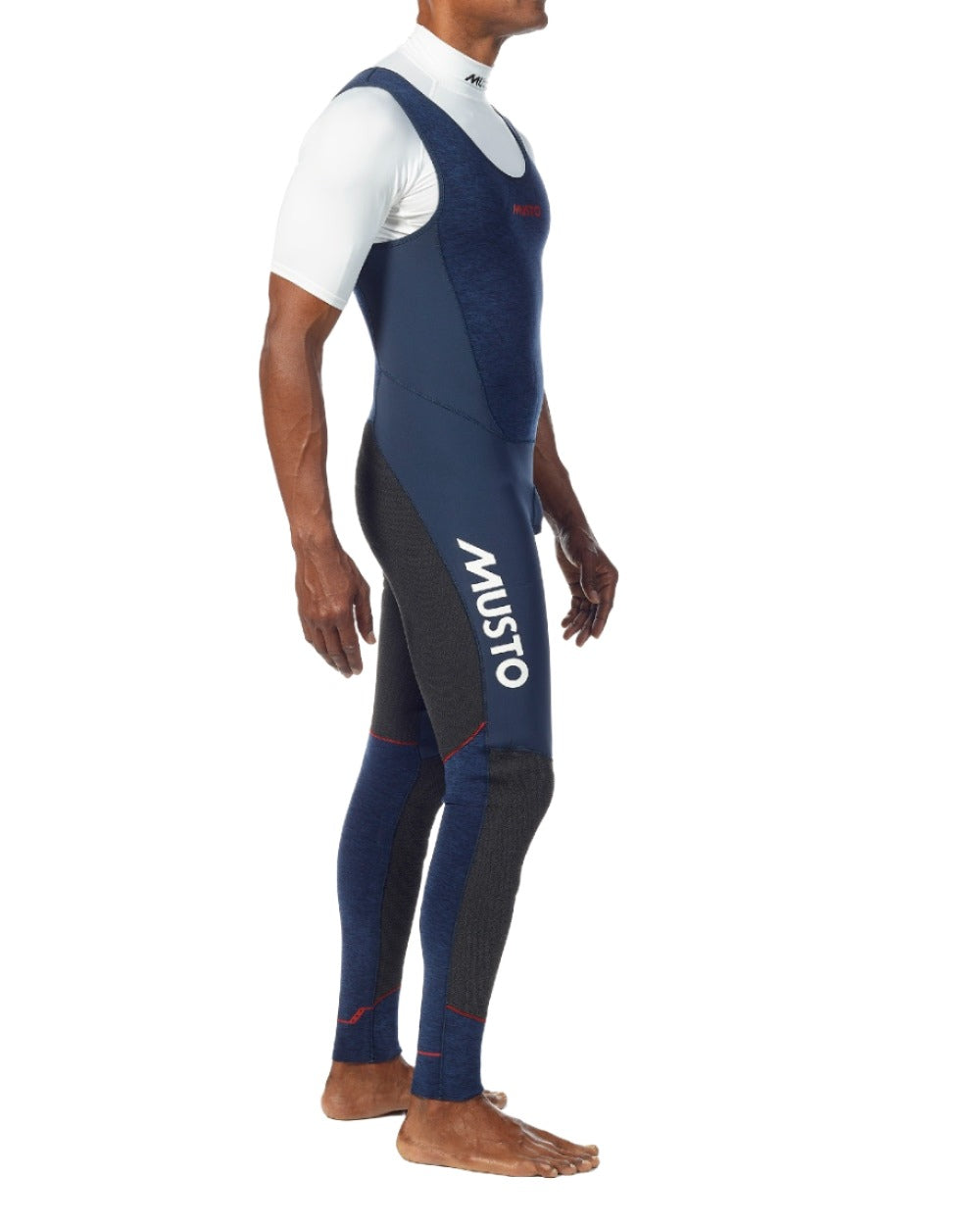 Midnight Marl coloured Musto Flexlite Alumin 3.0 Long John on white background