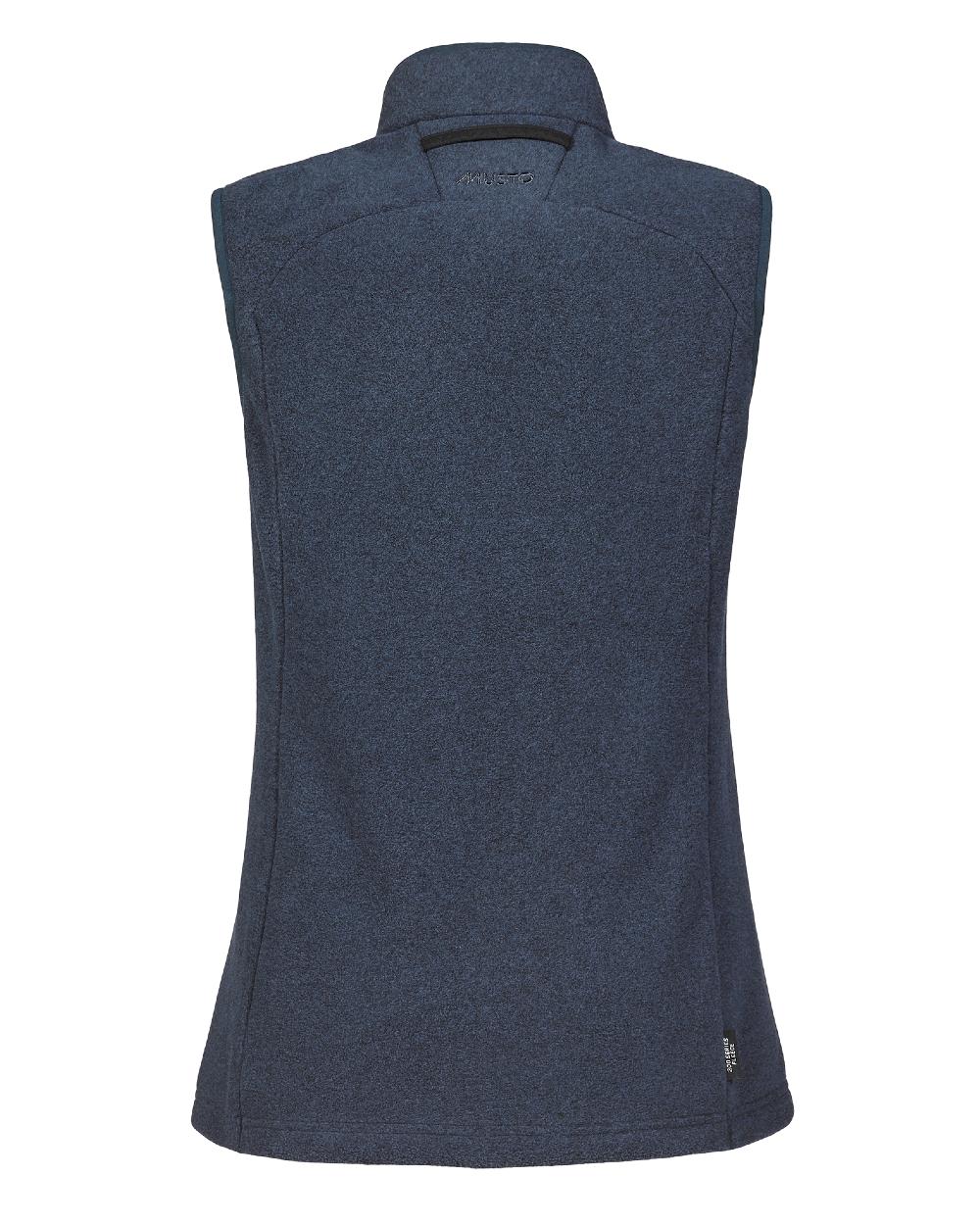 Navy Coloured Musto Ladies Fenland Polartec Vest on white background