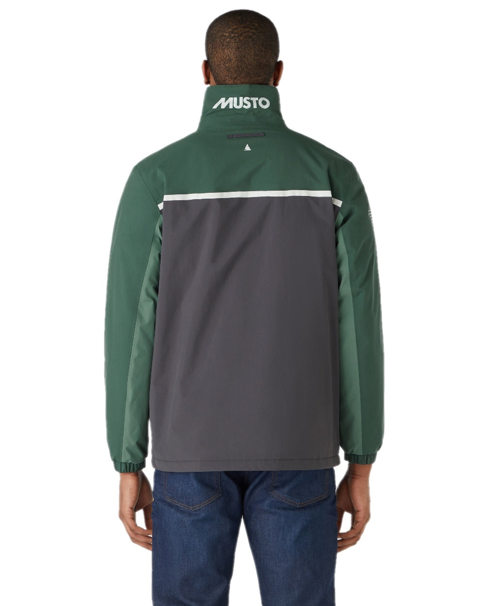 Black Darkest Spruce Coloured Musto Mens 64 Regatta Jacket on white background