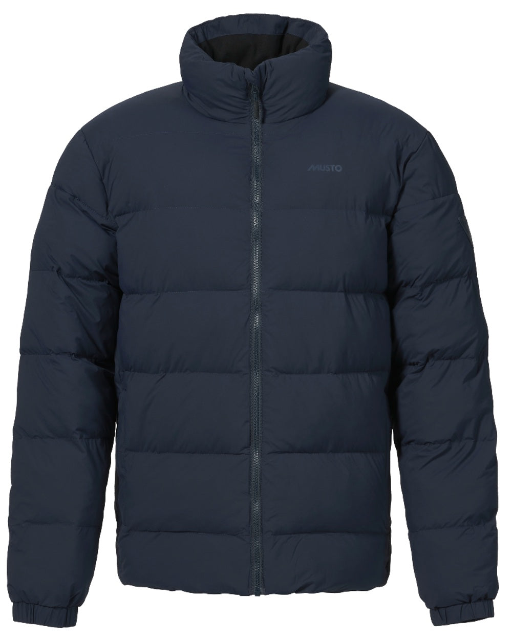 Navy Coloured Musto Mens Active Puffer Jacket on white background