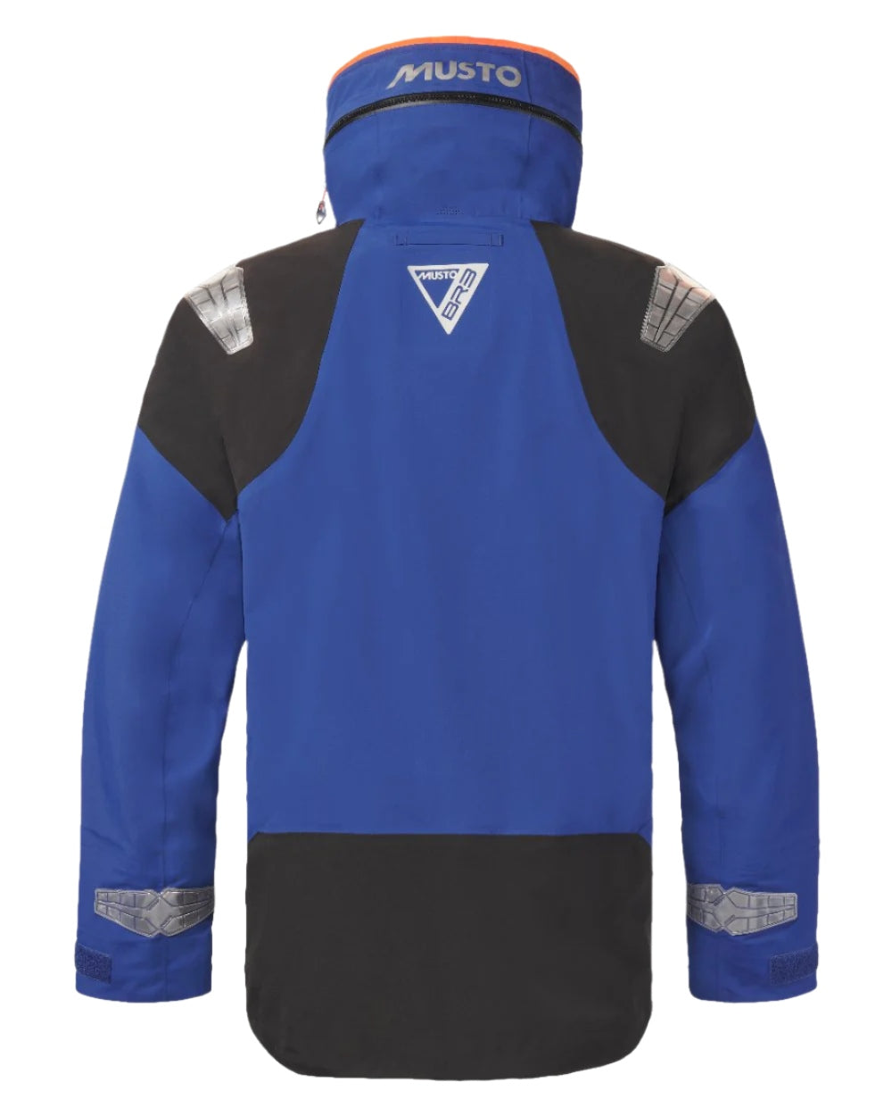 Mazarine Blue coloured Musto Mens BR3 Pertex Offshore Jacket on white background