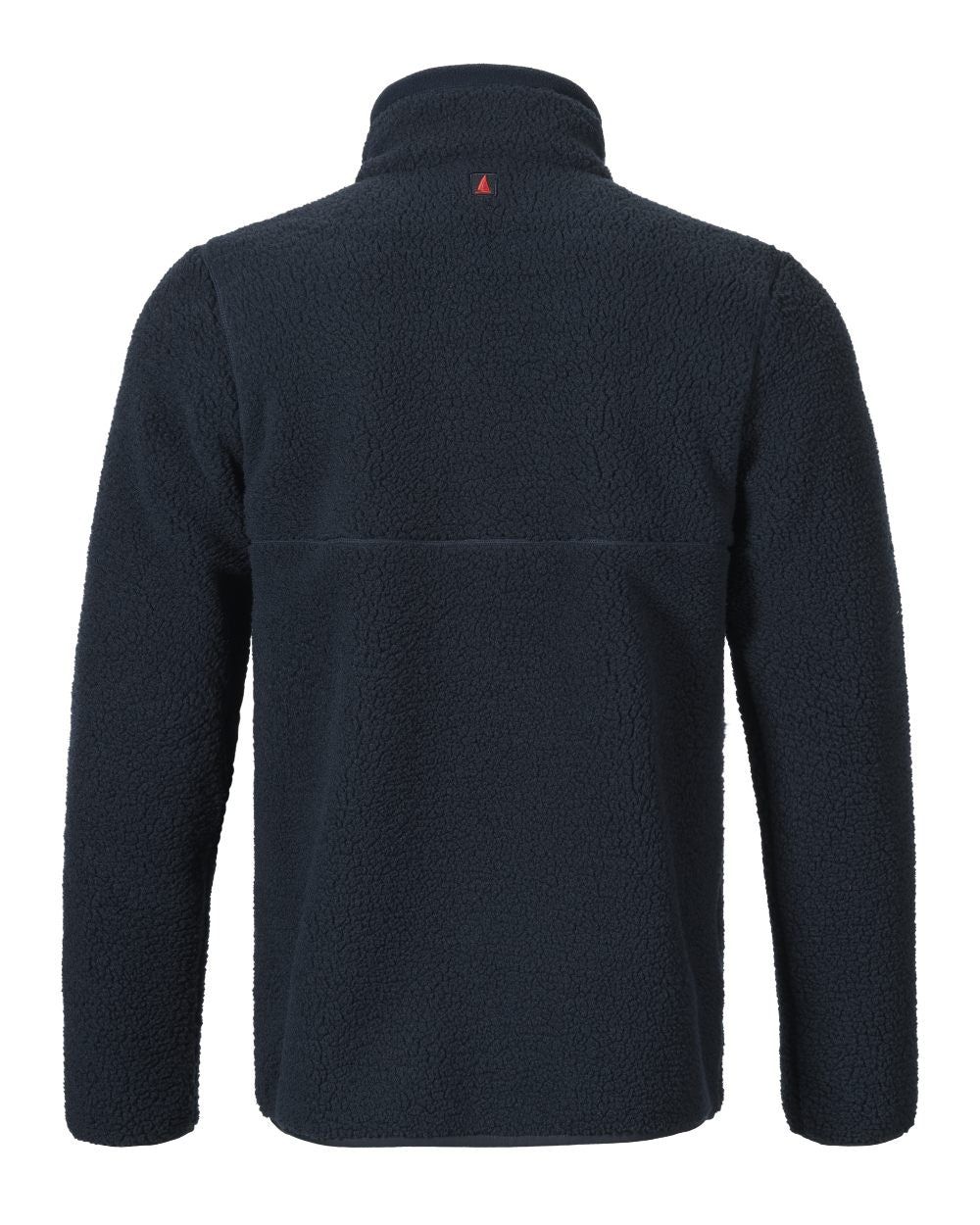 Navy Coloured Musto Mens Cover Deep Pile Fleece Jacket on white background