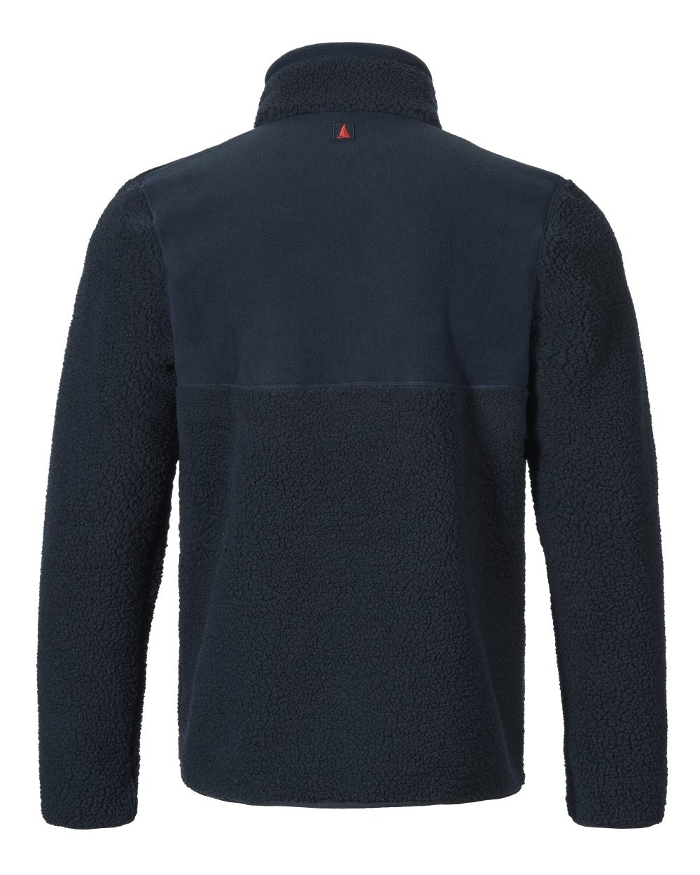Navy Coloured Musto Mens Cover Deep Pile Fleece Jacket on white background