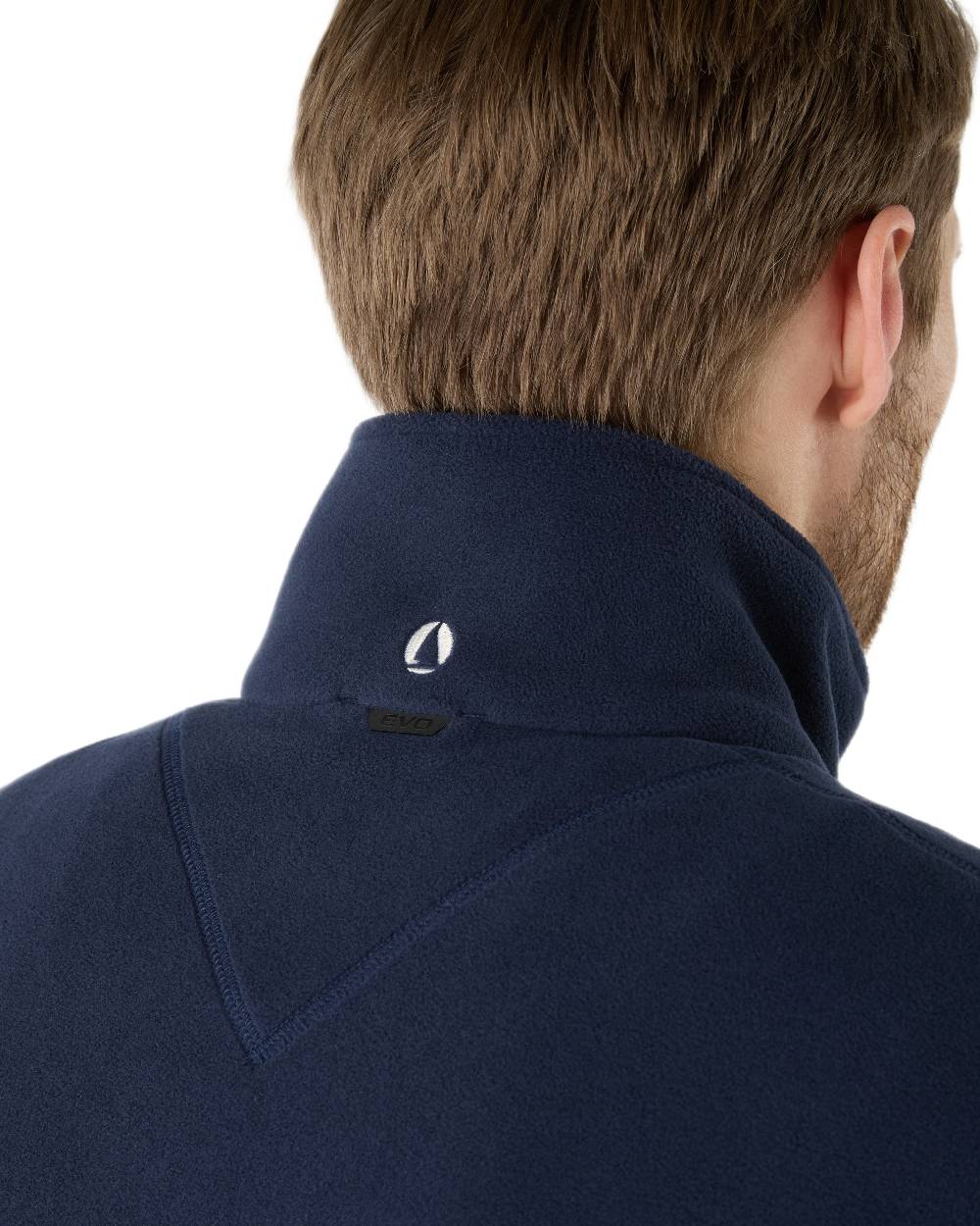 Navy Coloured Musto Mens Evo Polartec 200 Fleece Jacket on white background