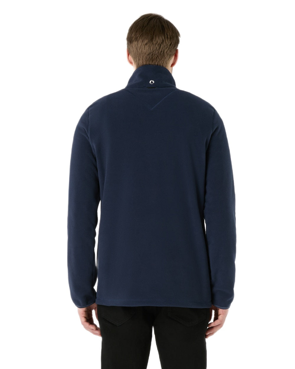 Navy Coloured Musto Mens Evo Polartec 200 Fleece Jacket on white background