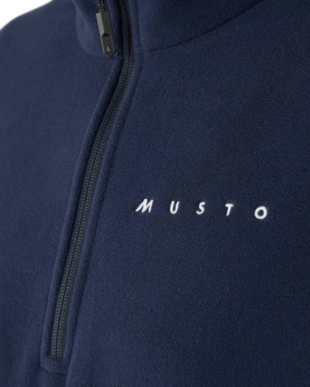 Navy Coloured Musto Mens Evo Polartec 200 Fleece Jacket on white background