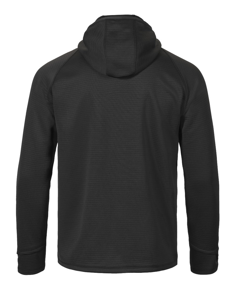 Black Coloured Musto Mens Evo Thermal Hooded Technical Fleece Jacket on white background