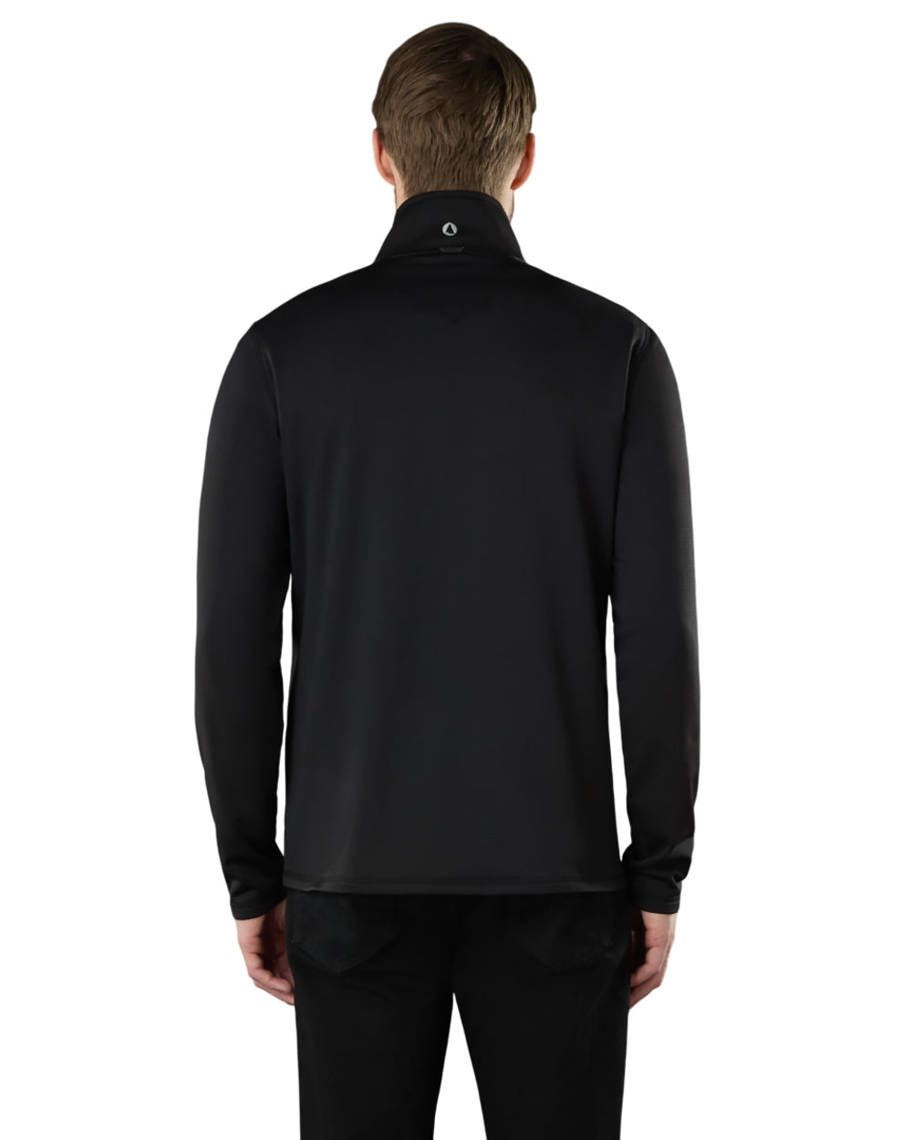 Black Coloured Musto Mens Evo Thermal Lite Tech Fleece Jacket on white background