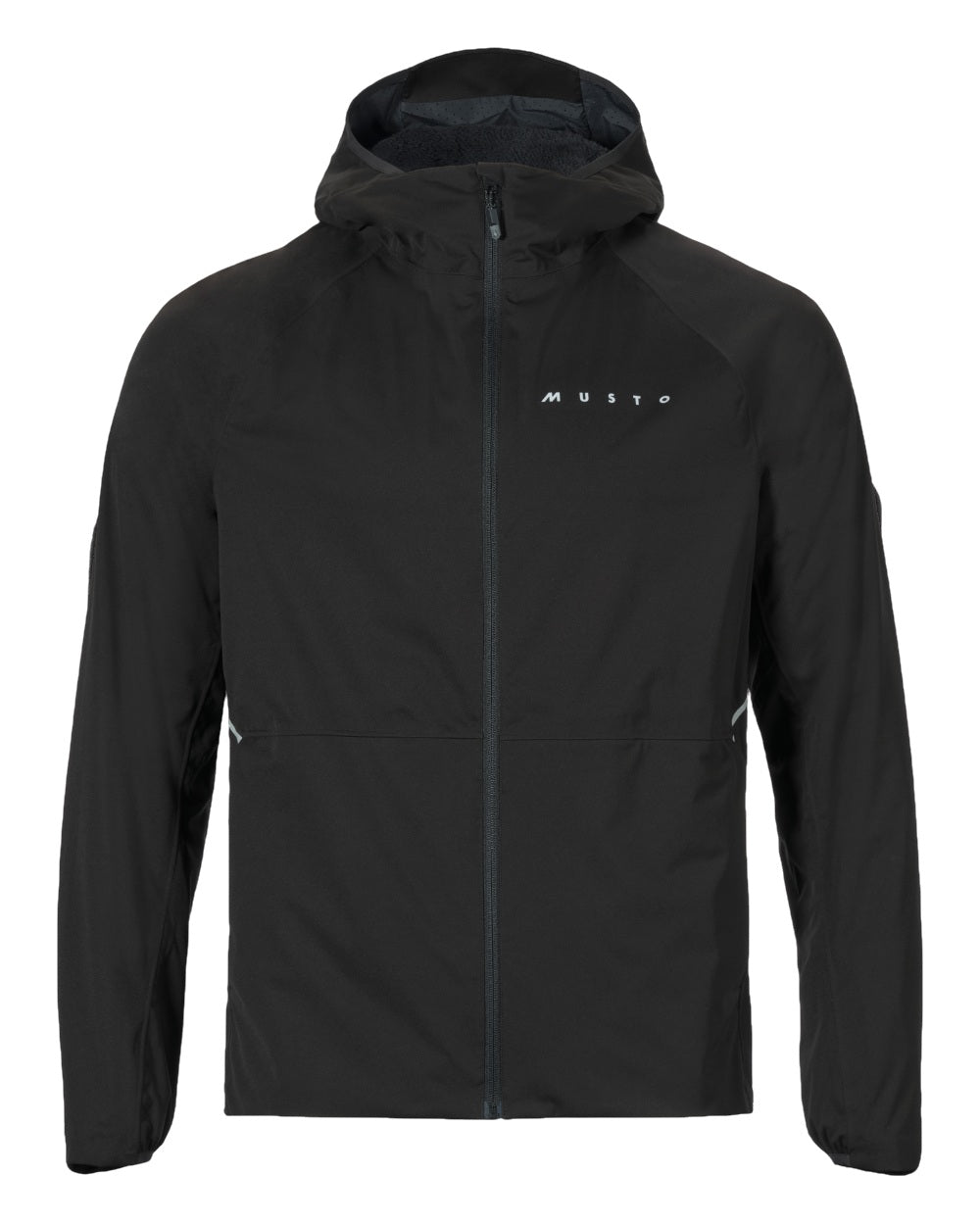 Black Coloured Musto Mens Evo Thermal Primaloft Waterproof Jacket on white background