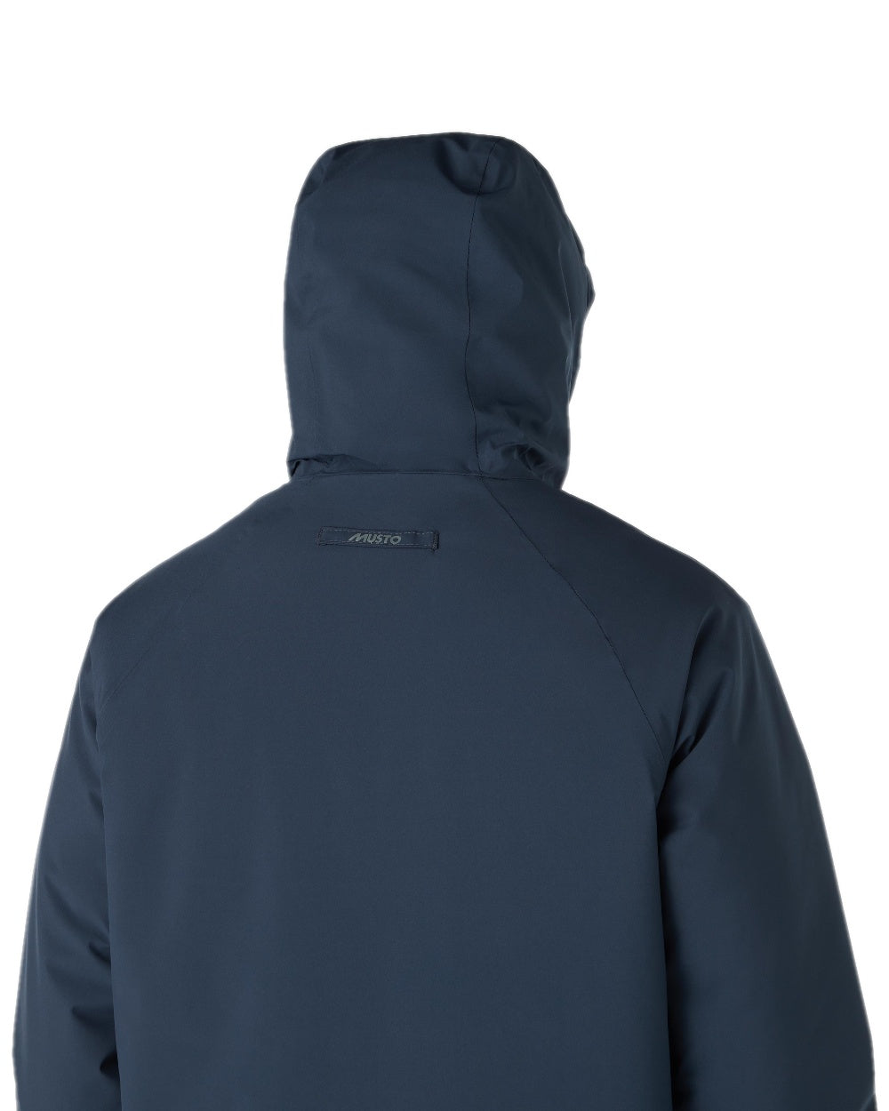Navy Coloured Musto Mens Insulated Rain Jacket on white background