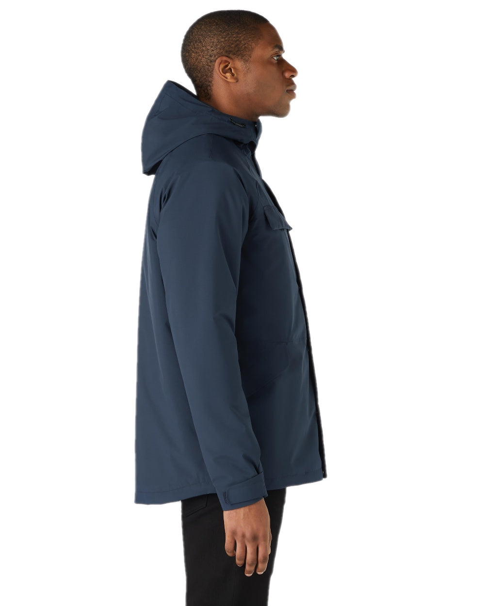Navy Coloured Musto Mens Insulated Rain Jacket on white background