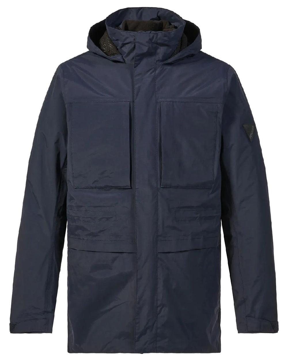 Navy coloured Musto Mens Marina Primaloft 3 in 1 Parka on white background