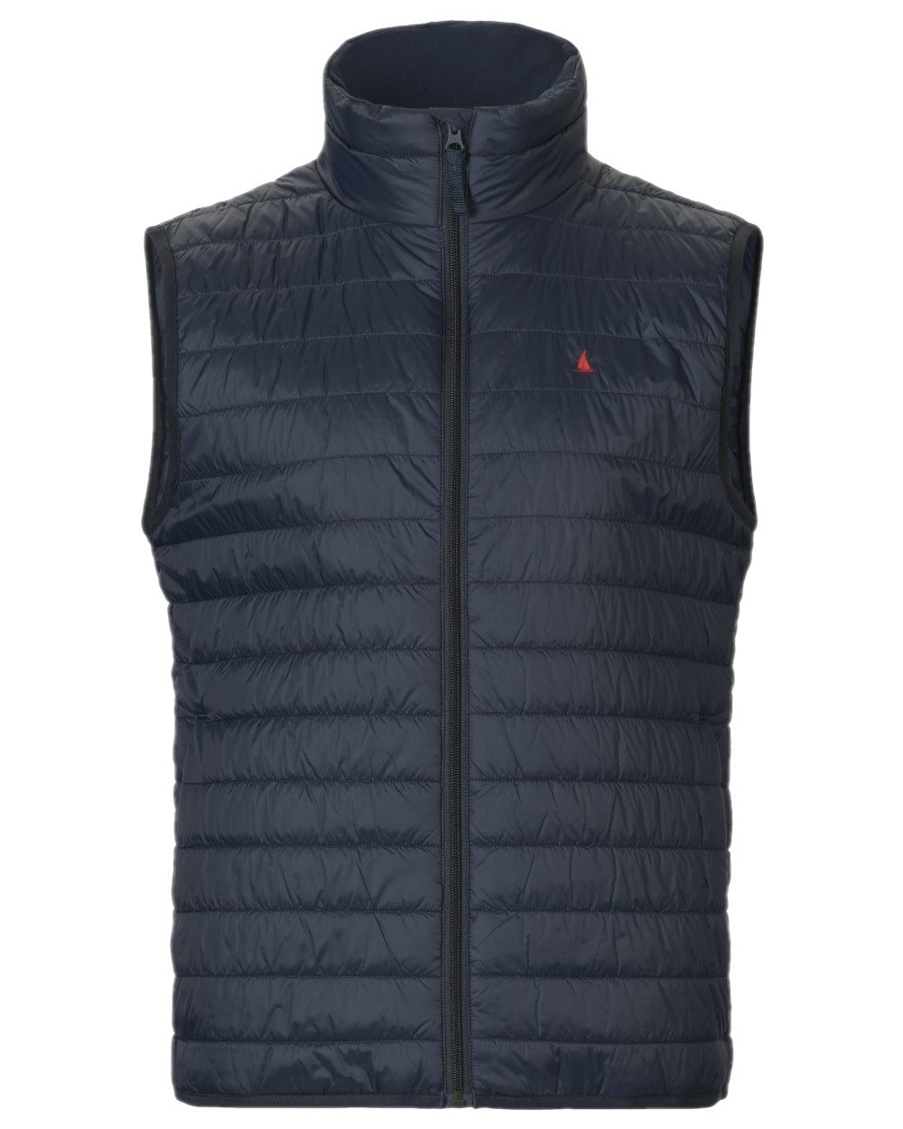 Navy Coloured Musto Mens Original Lite Puffer Vest on white background