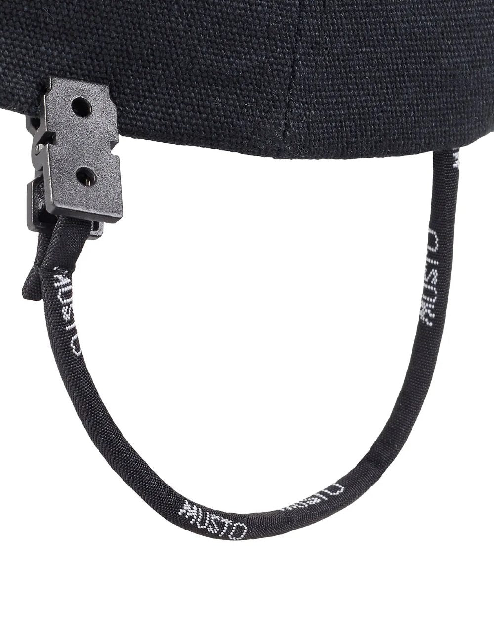 Black Coloured Musto Original Crew Cap on white background