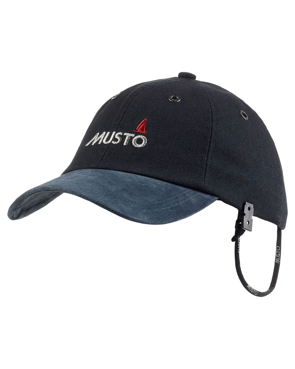 Black Coloured Musto Original Crew Cap on white background