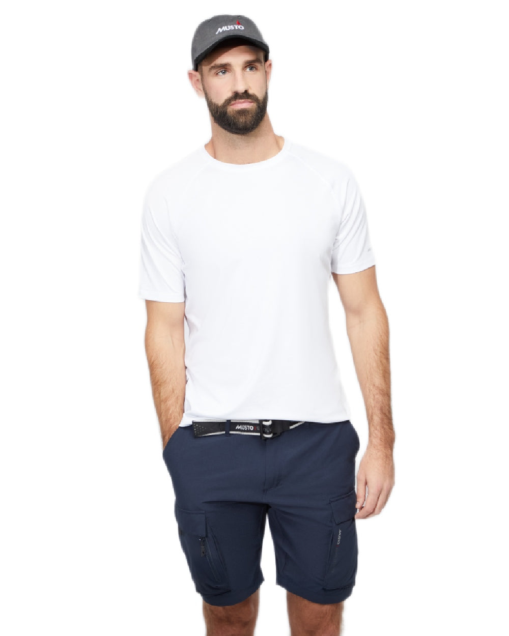 Dark Grey Coloured Musto Original Crew Cap on white background