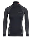 Black coloured Musto Womens Active Base Layer Long-Sleeve Top on white background #colour_black