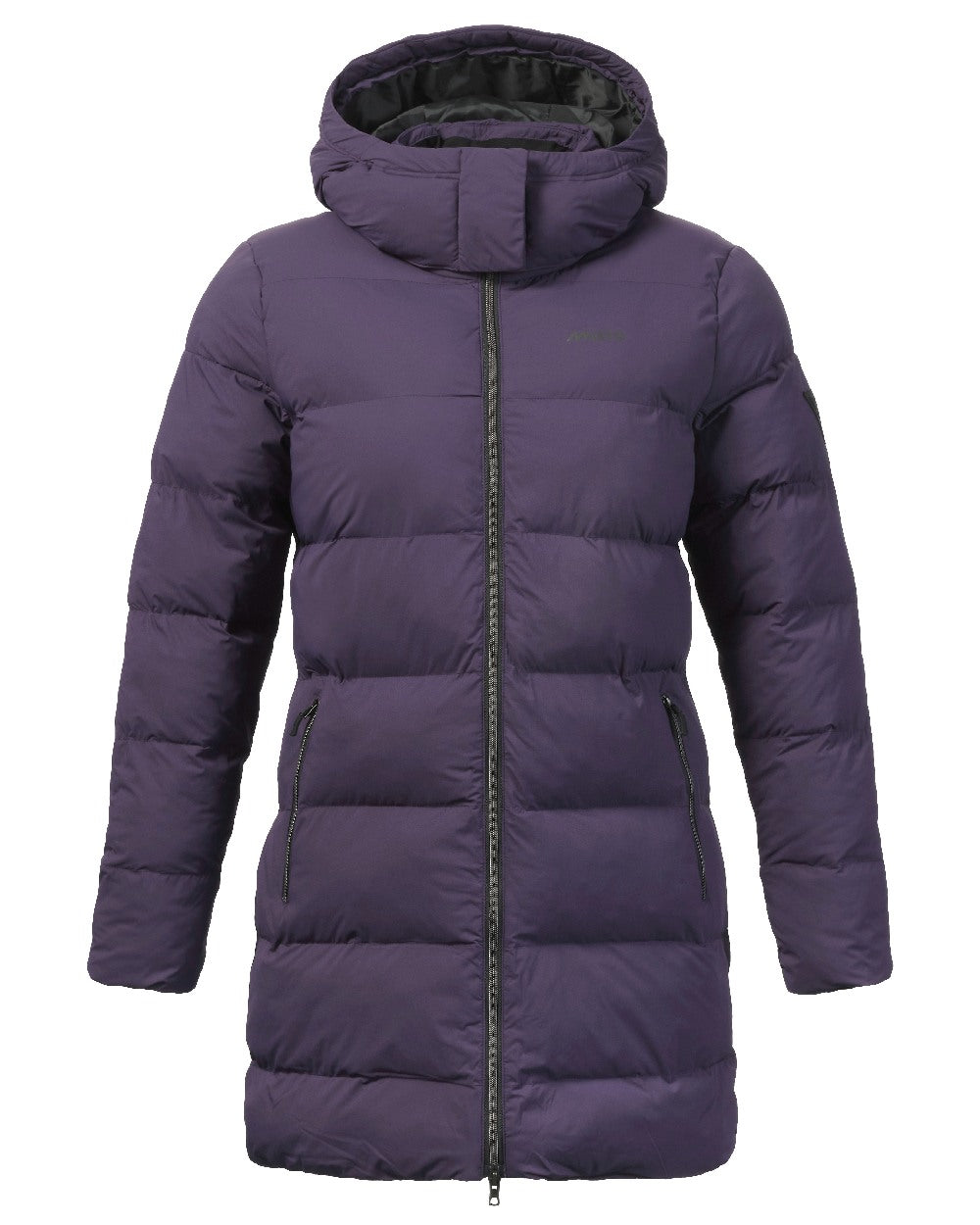 Mulberry Coloured Musto Womens Active Puffer Coat on white background