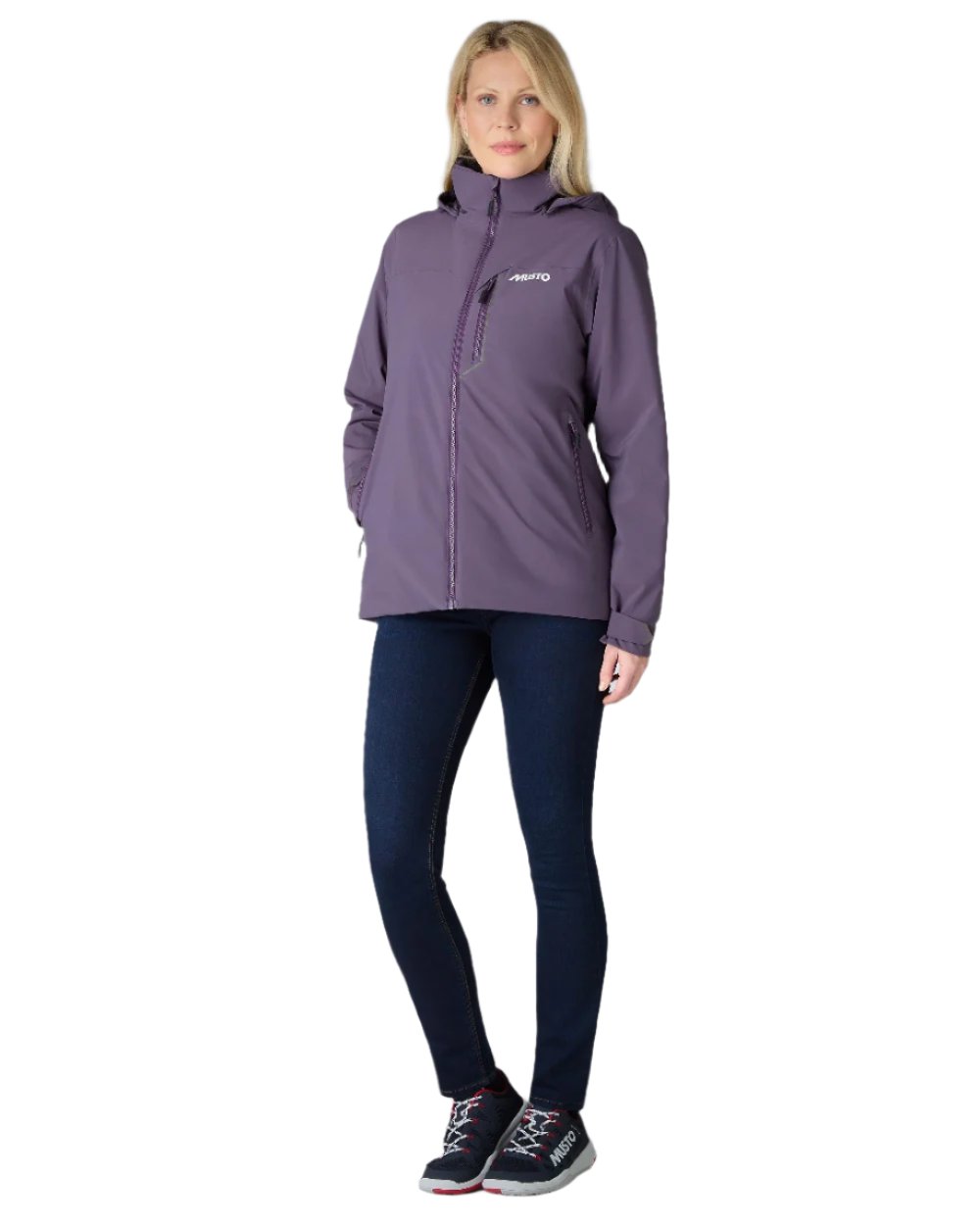 Mulberry Coloured Musto Womens Br1 Primaloft Midlayer Jacket on white background