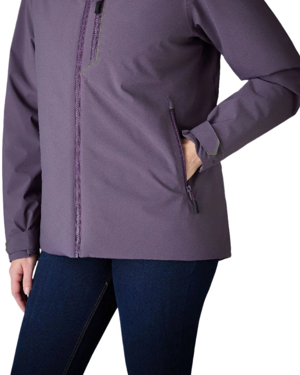 Mulberry Coloured Musto Womens Br1 Primaloft Midlayer Jacket on white background