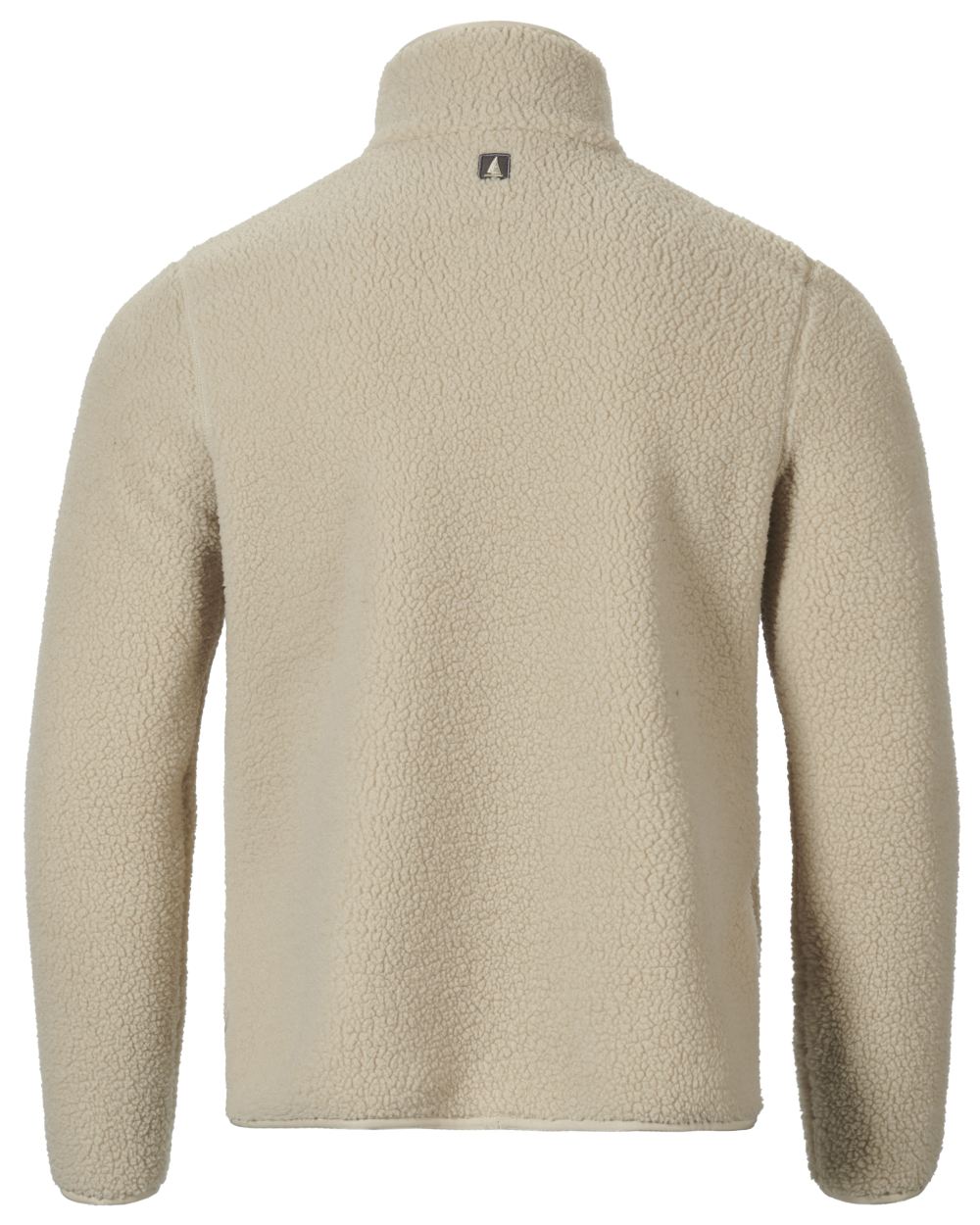 Pure Cashmere coloured Musto Womens Cover Deep Pile Fleece Pullover on white background
