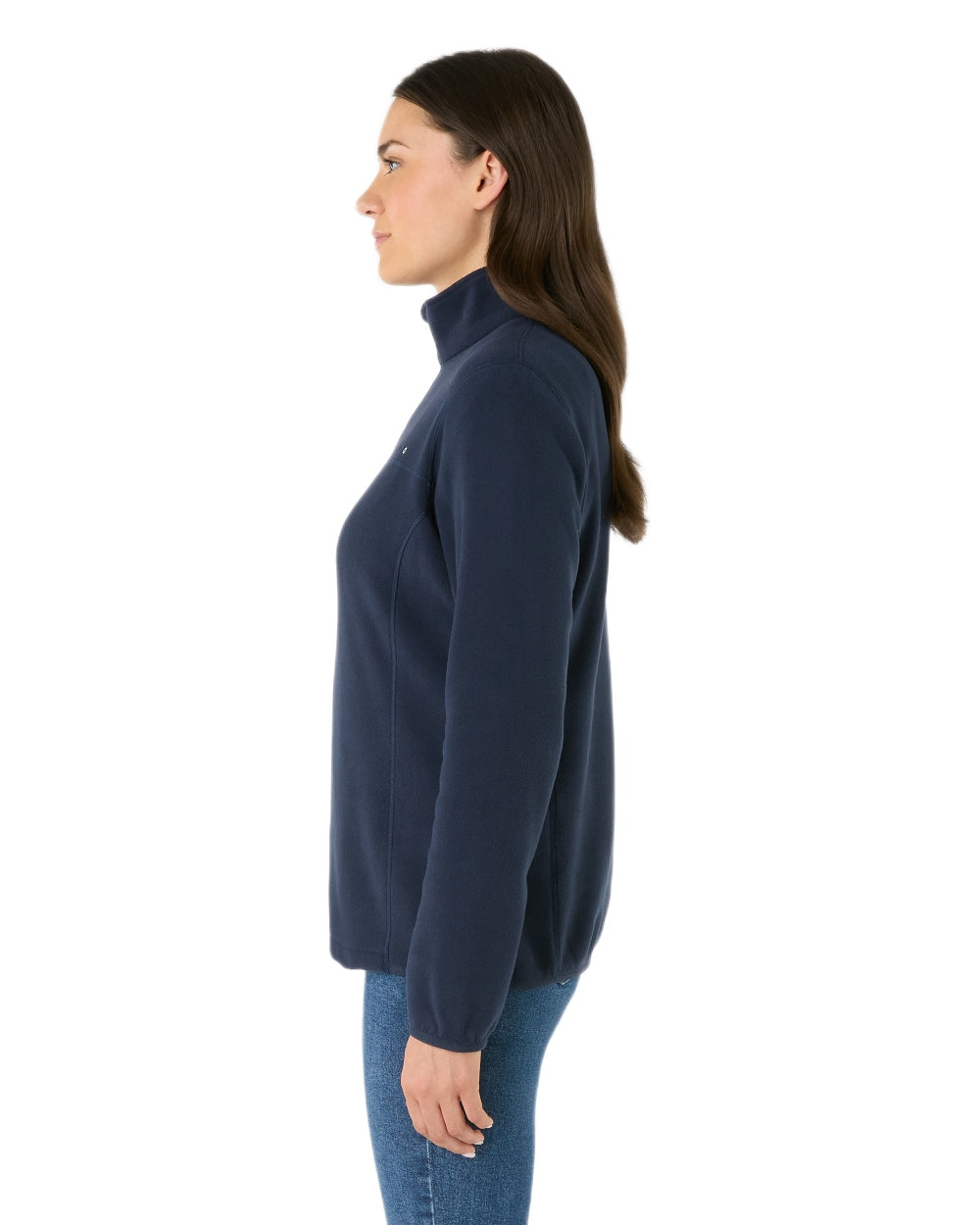 Navy Coloured Musto Mens Cover Deep Pile Fleece Vest on white background