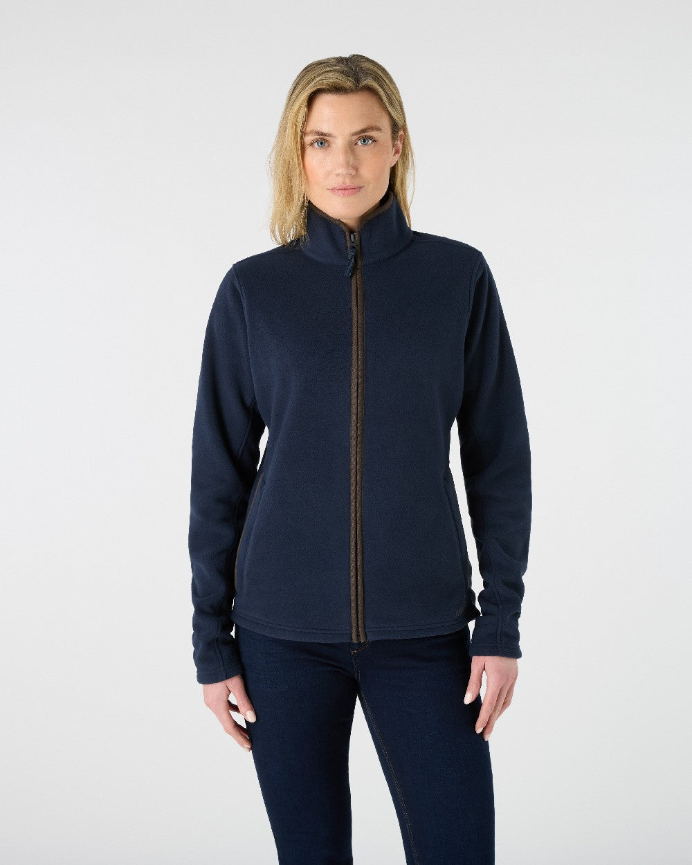 Navy Coloured Musto Womens Fenland 200 Polartec Jacket on White Background