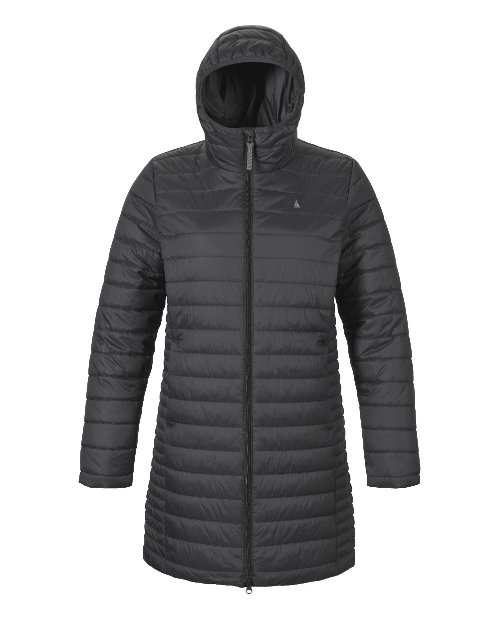 Carbon Coloured Musto Womens Original Lite Puffer Coat on white background