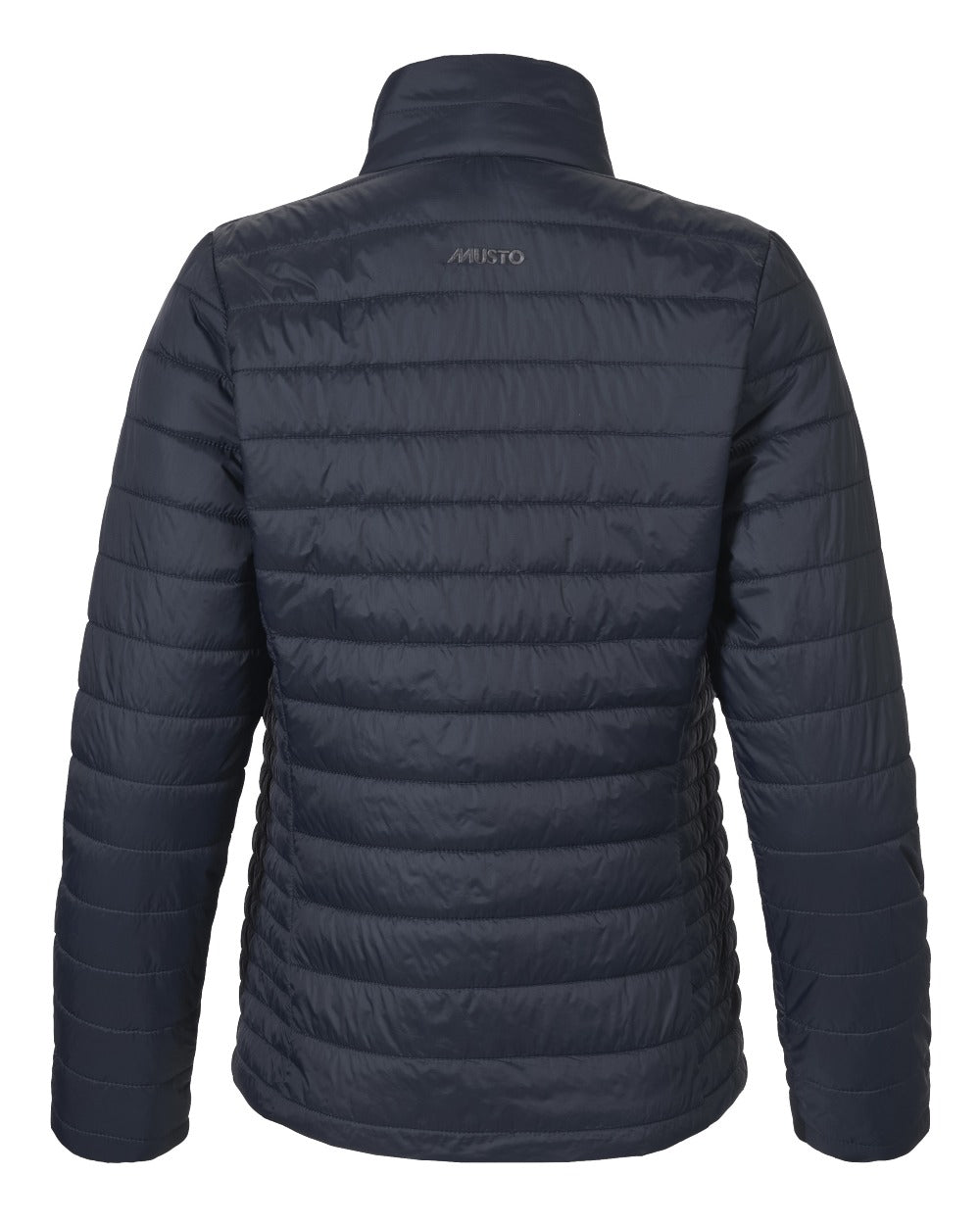 Navy Coloured Musto Womens Original Lite Puffer Jacket on white background