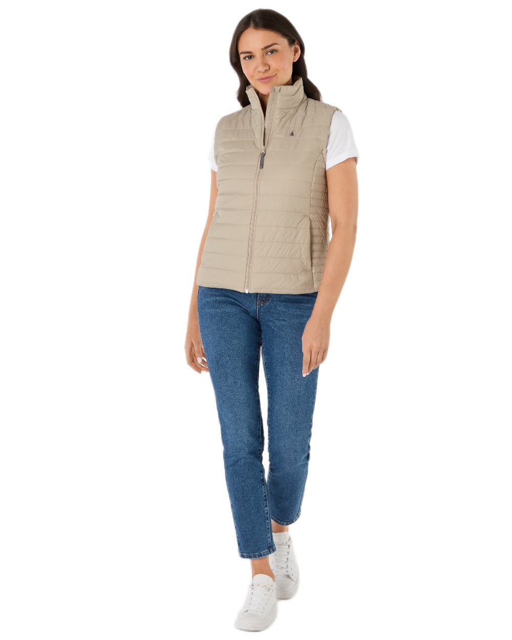 Pure Cashmere Coloured Musto Womens Original Lite Puffer Vest on white background
