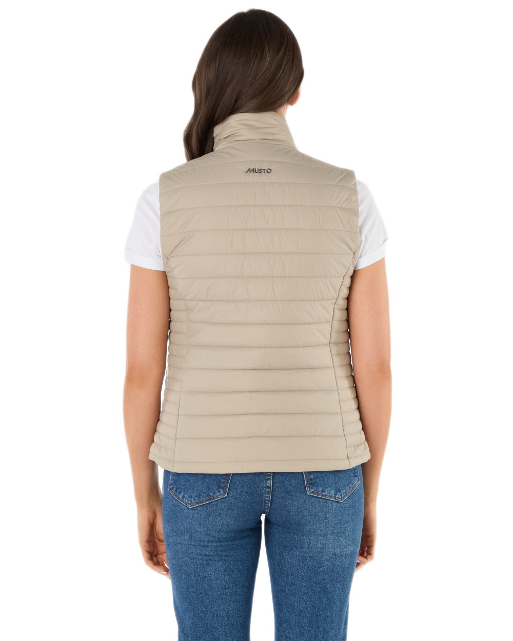 Pure Cashmere Coloured Musto Womens Original Lite Puffer Vest on white background