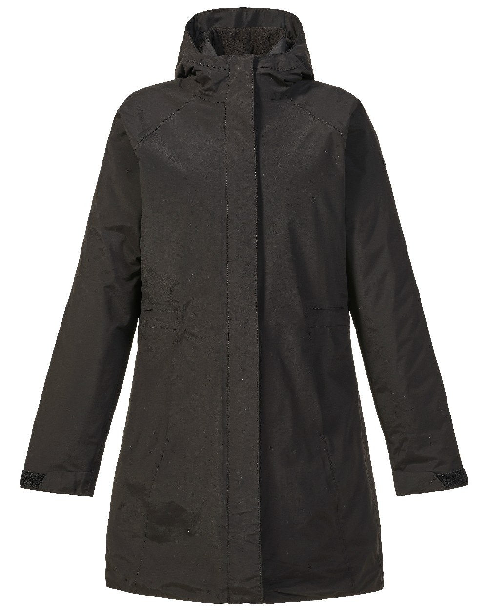 Black coloured Musto Womens Primaloft 3 in 1 Parka on white background