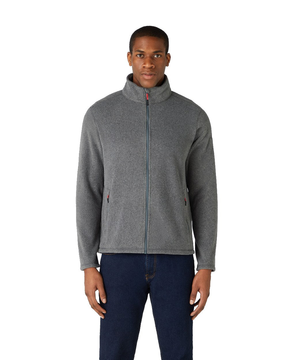 Dark Grey Marl coloured Musto Corsica Polartec 200gm Fleece 2.0 on white background