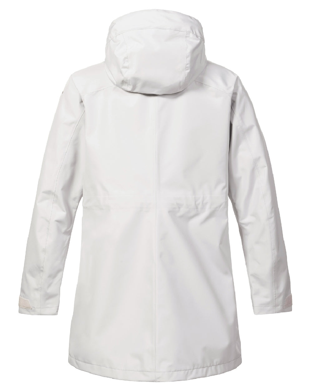 Grey Fog coloured Musto Ladies Sardinia Rain Jacket on White background