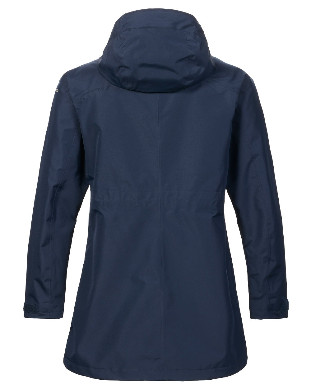 Navy coloured Musto Ladies Sardinia Rain Jacket on White background