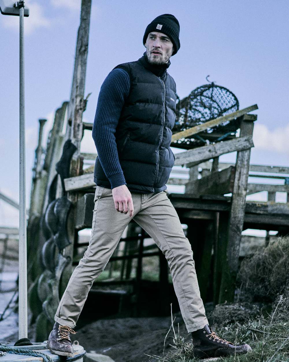 Musto Mens Marina Quilted Vest in Black