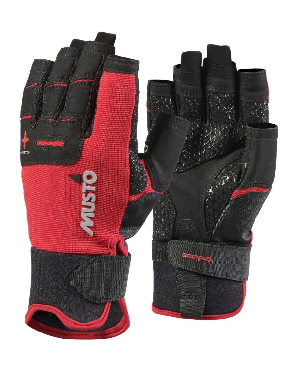 Musto Performance Short Finger Gloves in True Red