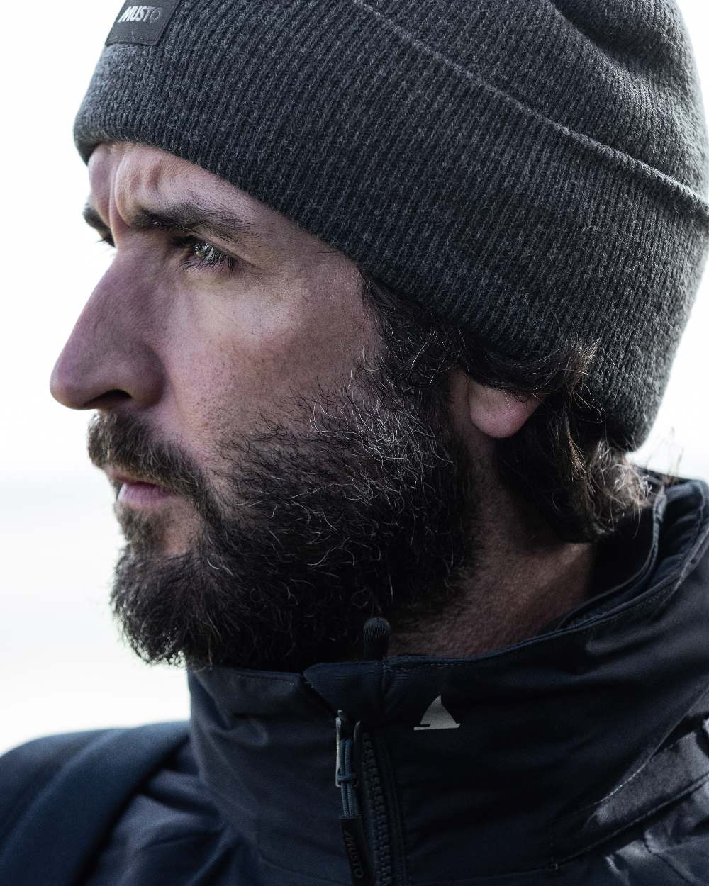 Musto Shaker Cuff Beanie in Dark Grey Marl