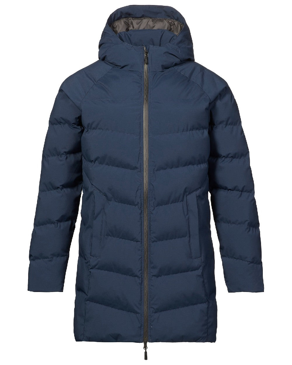 Musto Womens Marina Long Quilted Jacket in Navy 