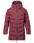 Musto Womens Marina Long Quilted Jacket in Windsor Wine #colour_windsor-wine