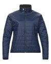 Navy Coloured Musto Womens Primaloft Jacket On A White Background #colour_navy