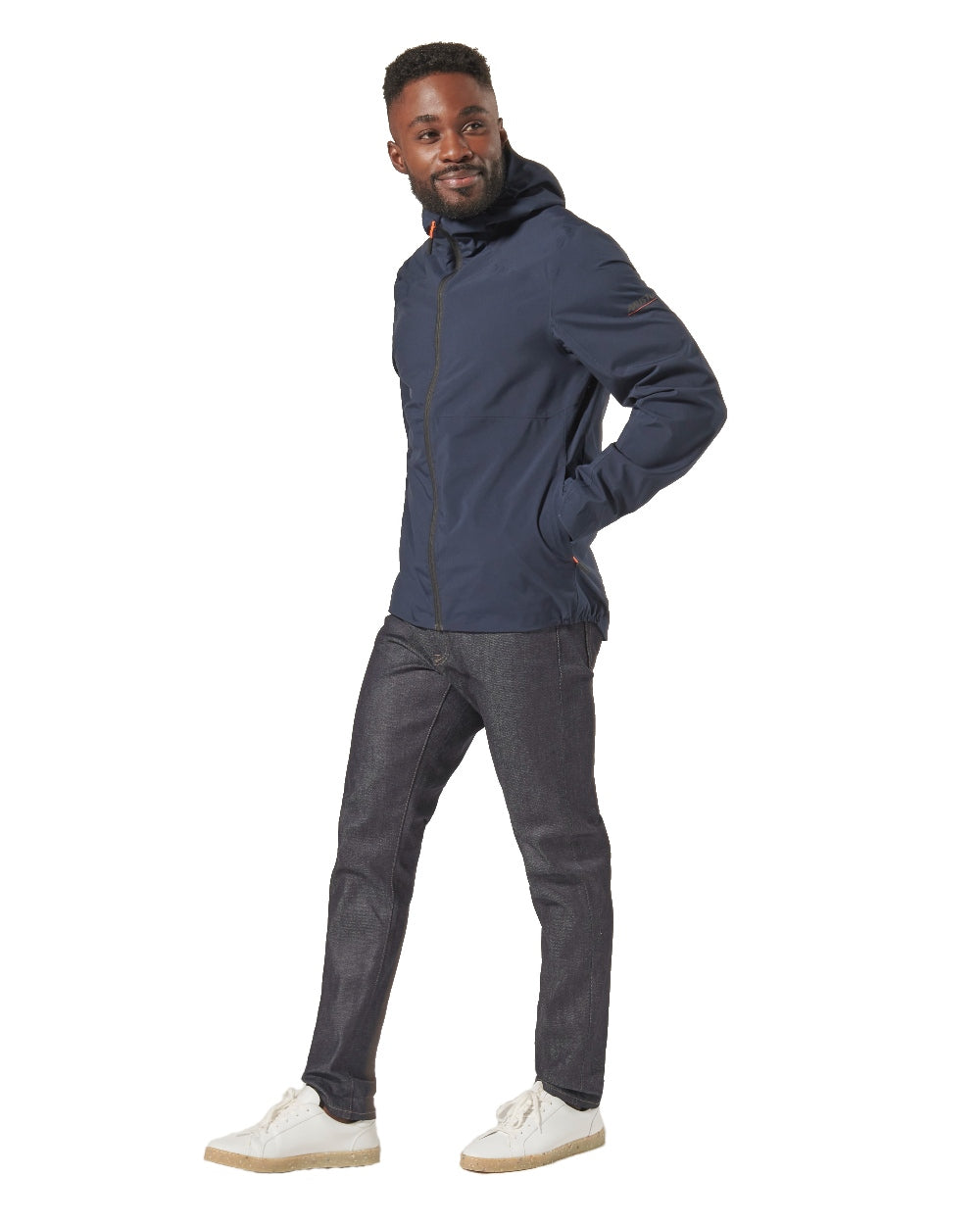 Musto X Land Rover Lite Rain Jacket in Navy