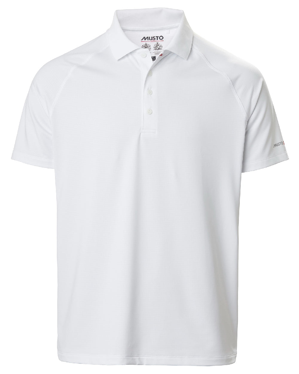 Musto Evolution Sunblock Short Sleeved Polo Shirt in White 