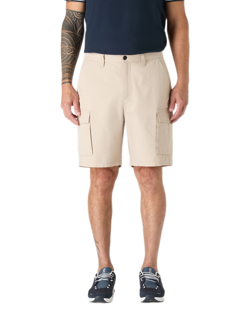 Pure Cashmere coloured Musto Mens Original Cargo Shorts on white background