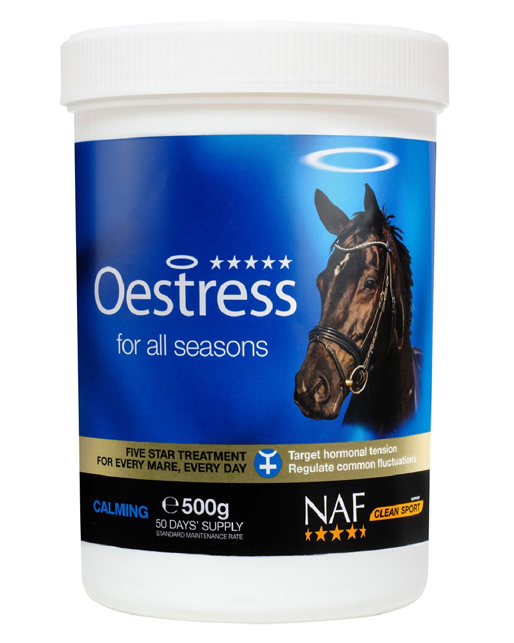 NAF Five Star Oestress 500kg on white background