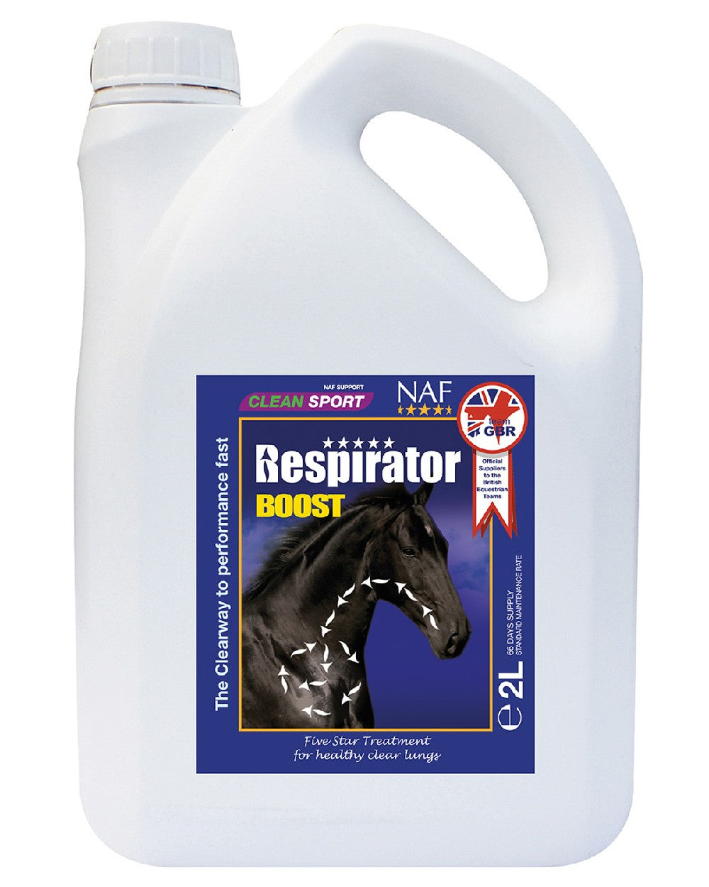 NAF Five Star Respirator Boost 2lt on white background