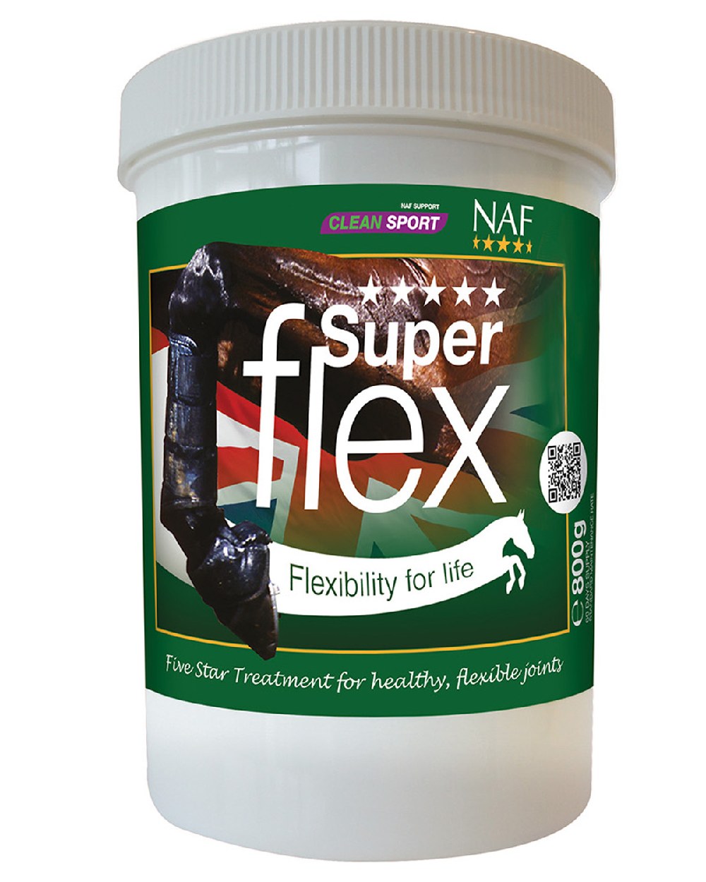 NAF Five Star Superflex 800gm on white background