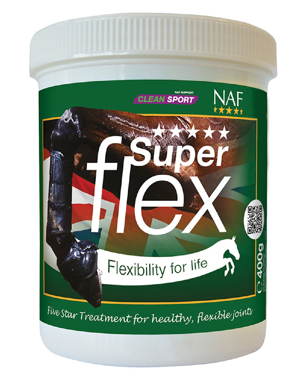 NAF Five Star Superflex 400gm on white background